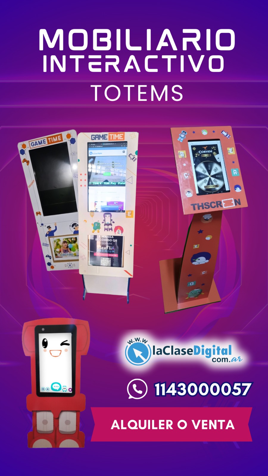 Mobiliario tecnológico e interactivo THSCREEN: tótems y mesas táctiles